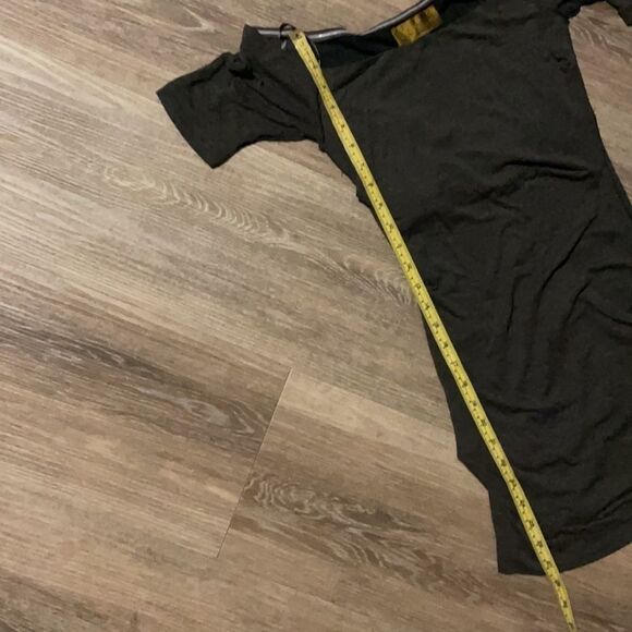 Nicole Miller  grey off shoulder  top S - Picture 9 of 9